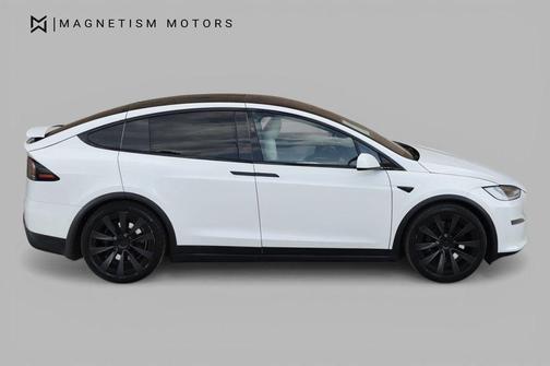 Pearl White Multi-Coat 2022 Tesla Model X Plaid Tri Motor All-Wheel Drive