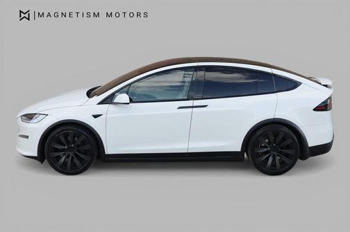 Pearl White Multi-Coat 2022 Tesla Model X Plaid Tri Motor All-Wheel Drive