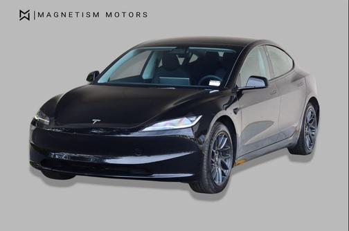 BLACK 2025 Tesla Model 3 Long Range