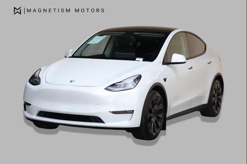 Pearl White Multi-Coat 2020 Tesla Model Y Long Range Dual Motor All-Wheel Drive