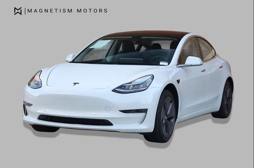 Pearl White Multi-Coat 2018 Tesla Model 3 Long Range