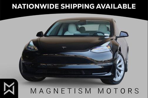 Solid Black 2022 Tesla Model 3 Long Range Dual Motor All-Wheel Drive