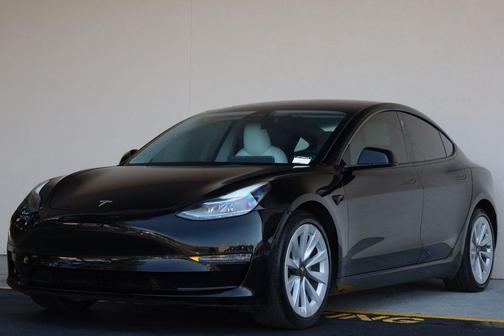 Solid Black 2022 Tesla Model 3 Long Range Dual Motor All-Wheel Drive