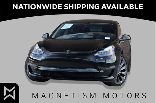 Solid Black 2022 Tesla Model 3 Performance