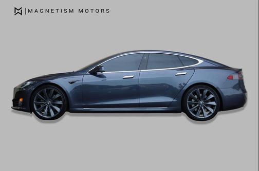 Titanium Metallic 2016 Tesla Model S 90D