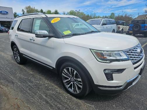 WHITE PLATINUM MET TRI-COAT 2018 Ford Explorer PLATINUM