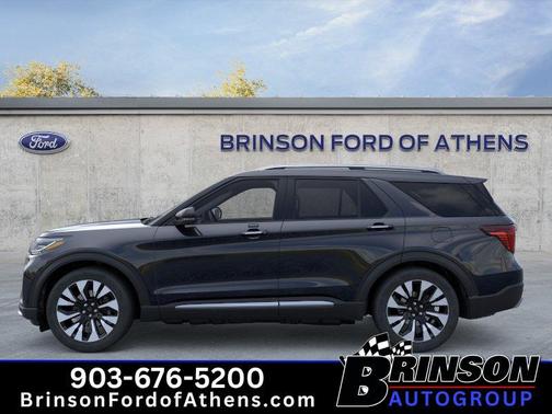 Agate Black Metallic 2026 Ford Explorer Platinum