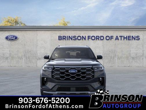 Agate Black Metallic 2026 Ford Explorer Platinum