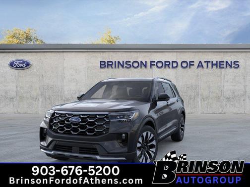 Agate Black Metallic 2026 Ford Explorer Platinum