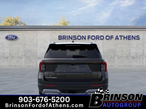 Agate Black Metallic 2026 Ford Explorer Platinum