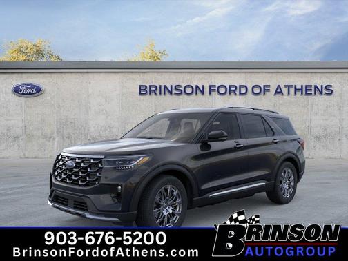 Agate Black Metallic 2026 Ford Explorer Platinum
