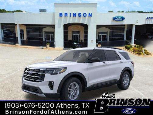 Space White Metallic 2026 Ford Explorer Active