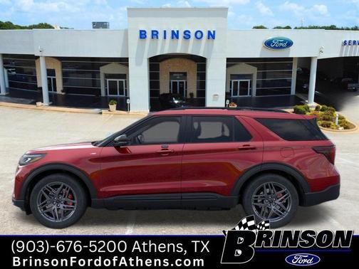 Rapid Red Metallic Tinted Clearcoat 2026 Ford Explorer ST-Line