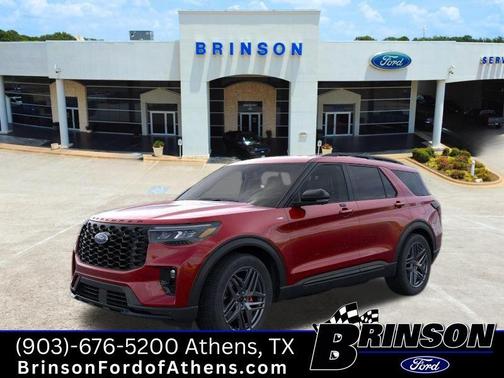 Rapid Red Metallic Tinted Clearcoat 2026 Ford Explorer ST-Line