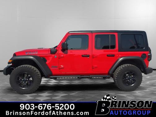 Firecracker Red Clearcoat 2025 Jeep Wrangler 4xe Sport