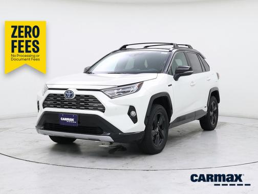 White 2021 Toyota RAV4 Hybrid XSE