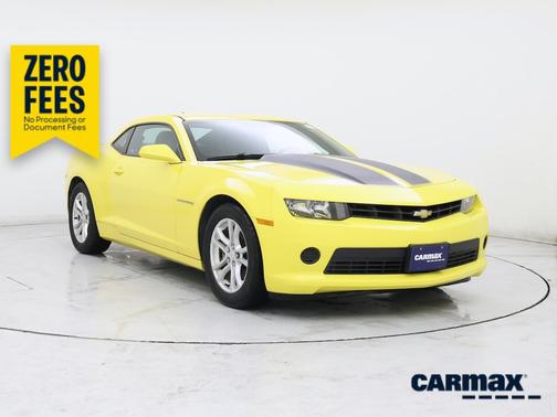 Yellow 2015 Chevrolet Camaro LS