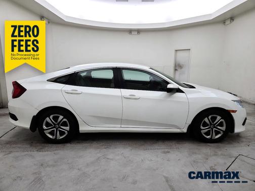 White 2017 Honda Civic LX