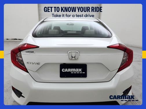 White 2017 Honda Civic LX