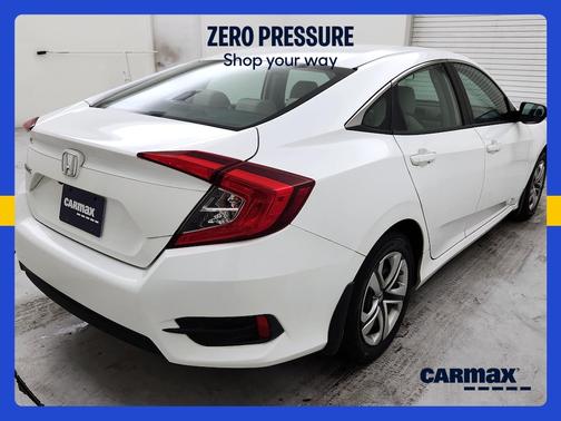 White 2017 Honda Civic LX