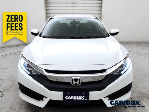 White 2017 Honda Civic LX