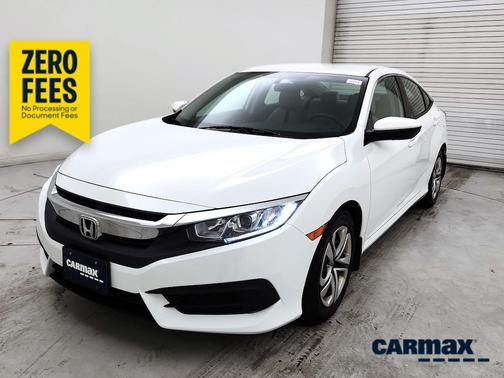 White 2017 Honda Civic LX