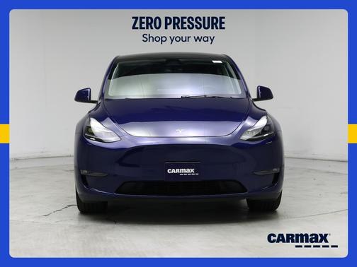 Blue 2025 Tesla Model Y Long Range