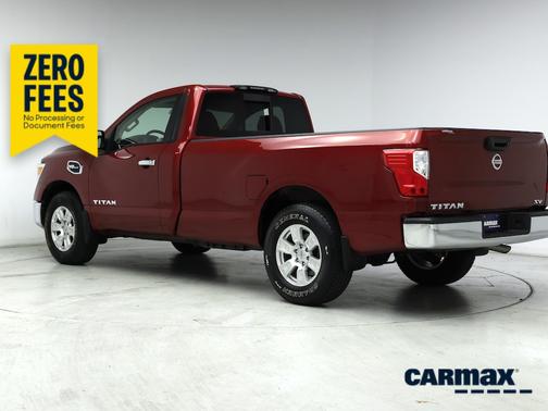 Red 2017 Nissan Titan SV