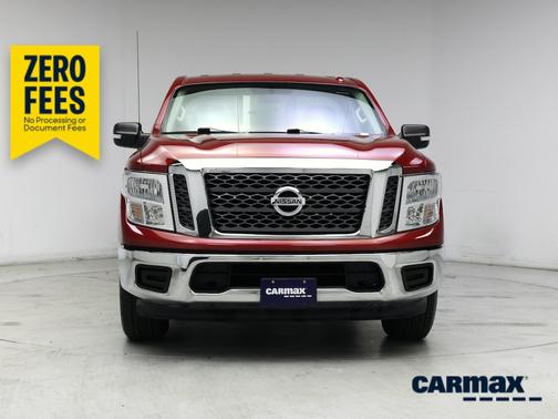 Red 2017 Nissan Titan SV