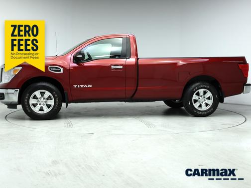 Red 2017 Nissan Titan SV