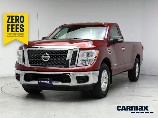 Red 2017 Nissan Titan SV