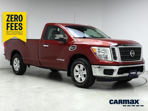 Red 2017 Nissan Titan SV