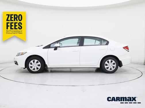 White 2015 Honda Civic LX