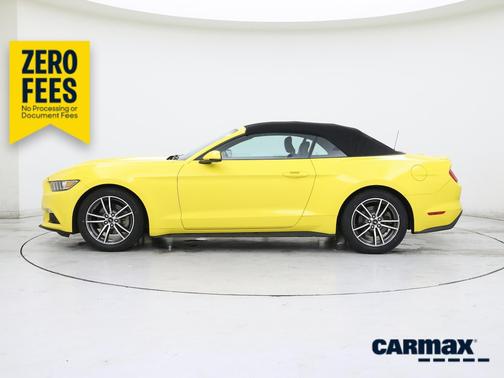 Yellow 2017 Ford Mustang Ecoboost Premium