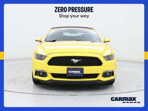 Yellow 2017 Ford Mustang Ecoboost Premium