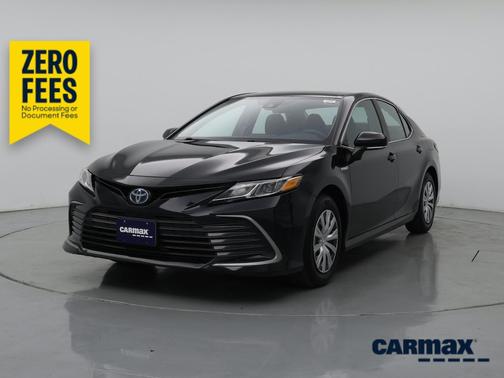 Black 2021 Toyota Camry Hybrid LE