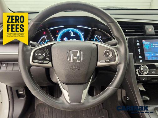 White 2017 Honda Civic EX-L