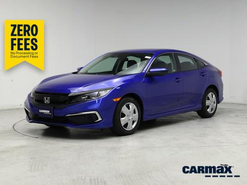 Blue 2020 Honda Civic LX