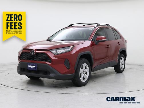 Red 2020 Toyota RAV4 LE