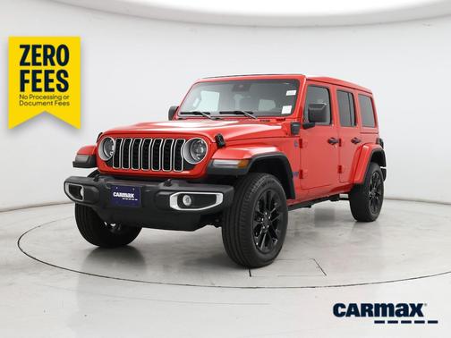 Red 2025 Jeep Wrangler 4xe Sahara