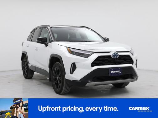 White 2023 Toyota RAV4 Hybrid XSE