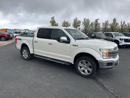 White Platinum Metallic Tri-Coat 2018 Ford F-150 Lariat