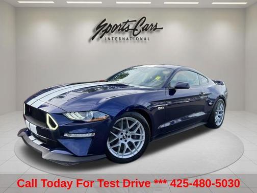 Kona Blue Metallic 2018 Ford Mustang GT Premium