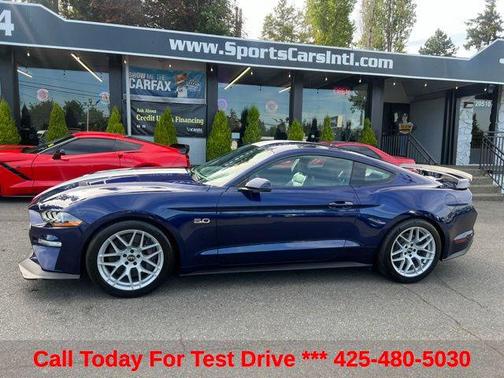 Kona Blue Metallic 2018 Ford Mustang GT Premium