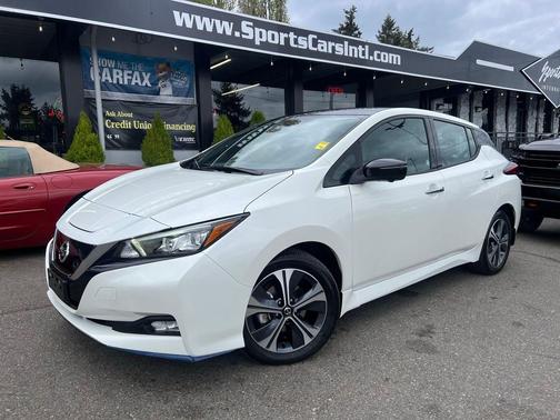 2-Tone White/Black 2021 Nissan Leaf SL PLUS 62 kWh