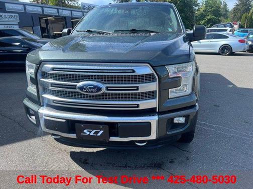 White Platinum Metallic Tri-Coat 2015 Ford F-150 Platinum