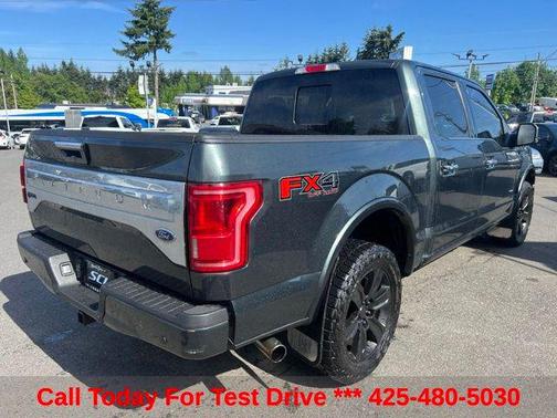 White Platinum Metallic Tri-Coat 2015 Ford F-150 Platinum