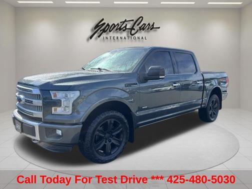 White Platinum Metallic Tri-Coat 2015 Ford F-150 Platinum