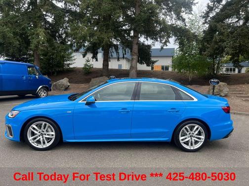 Blue 2022 Audi A4 45 S line Premium Plus