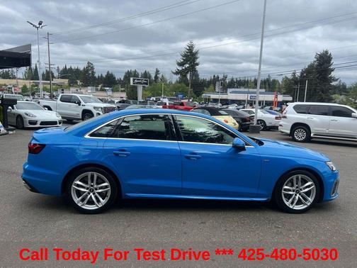 Blue 2022 Audi A4 45 S line Premium Plus